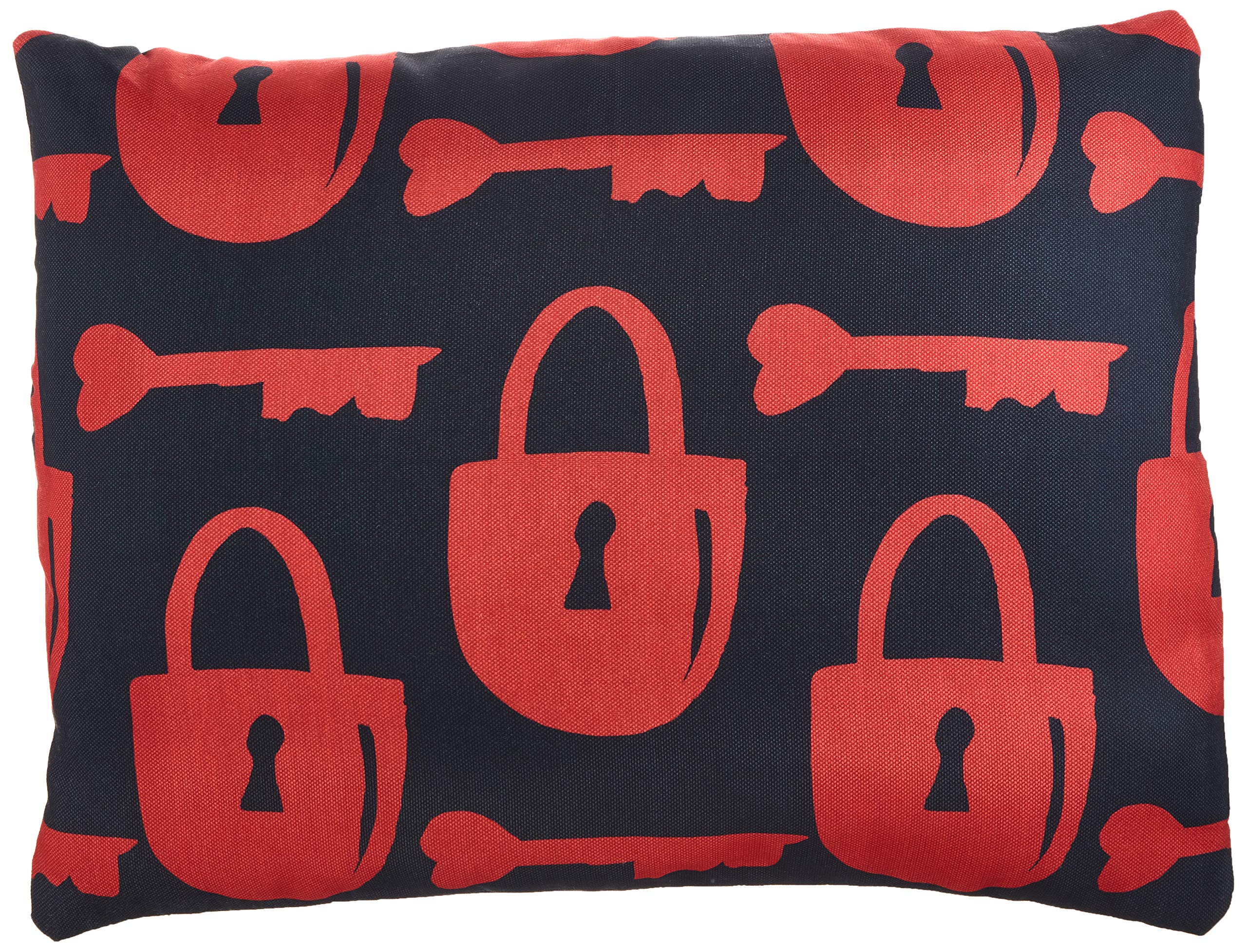 BonaMaison Decorative Cushion Cover, Red Black Throw Pillow Covers, Home Decorative Pillowcases for Livingroom, Sofa, Bedroom, Size: 45X60 Cm - Designed and Manufactured in Turkey