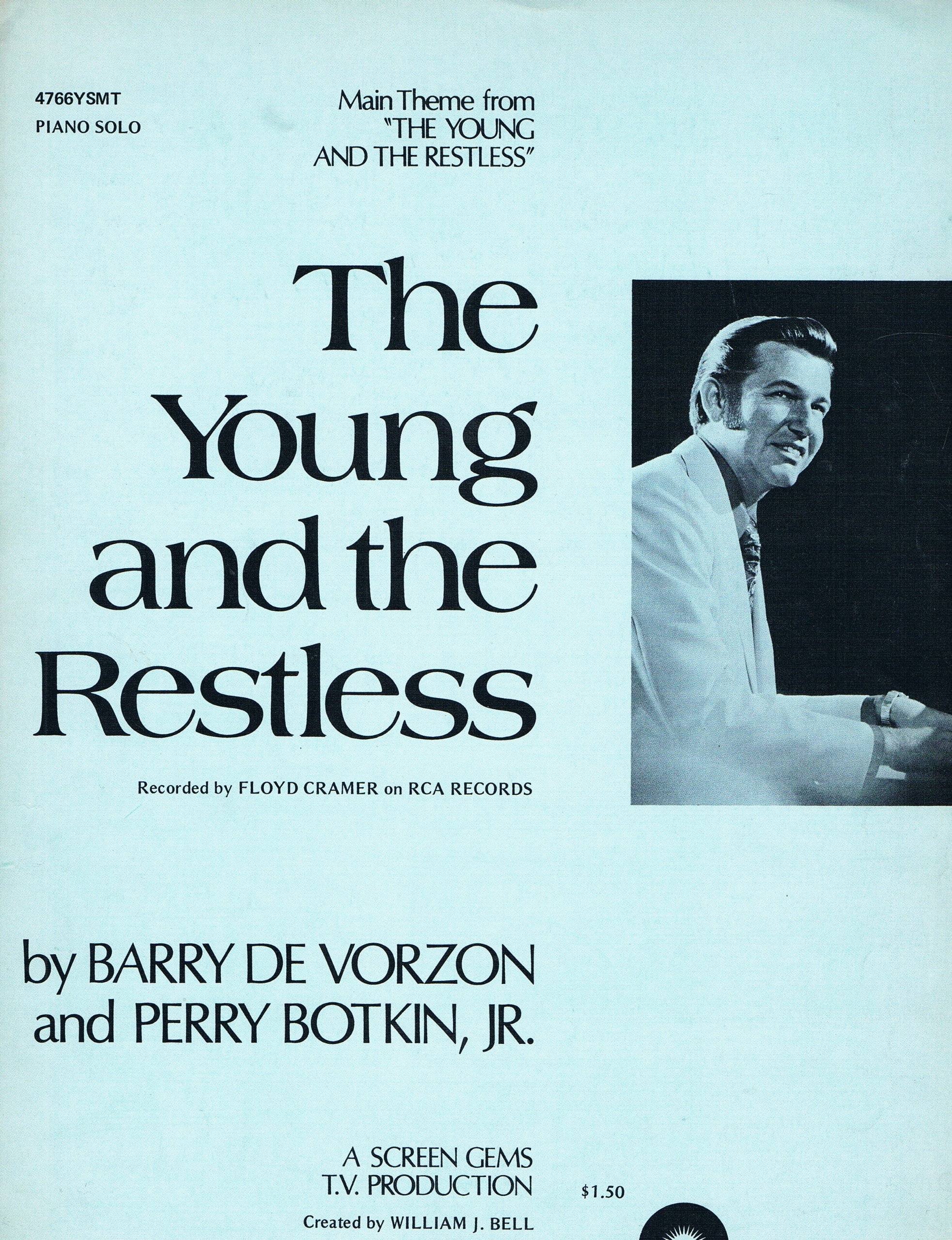 The Young And The Restless Main Theme From The Young And The Restless Piano Solo Sheet Music Floyd Cramer Barry De Vorzon And Perry Botkin Jr Amazon Com Books