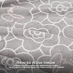 Juicy Couture - Throw Blanket | Flower Grid | Plush