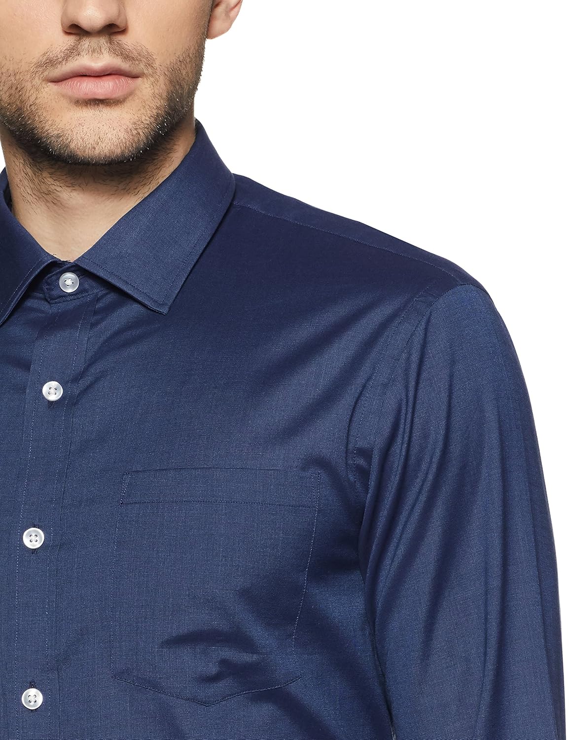 arrow men's solid slim fit formal shirt