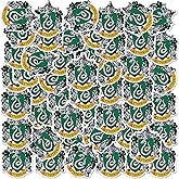 Harry Potter Slytherin Crest Theme 50ct Vinyl Decals – House Emblem & Serpent Shield Designs for Laptop, Water Bottle, Scrapbooking, Tablet, Indoor & Outdoor