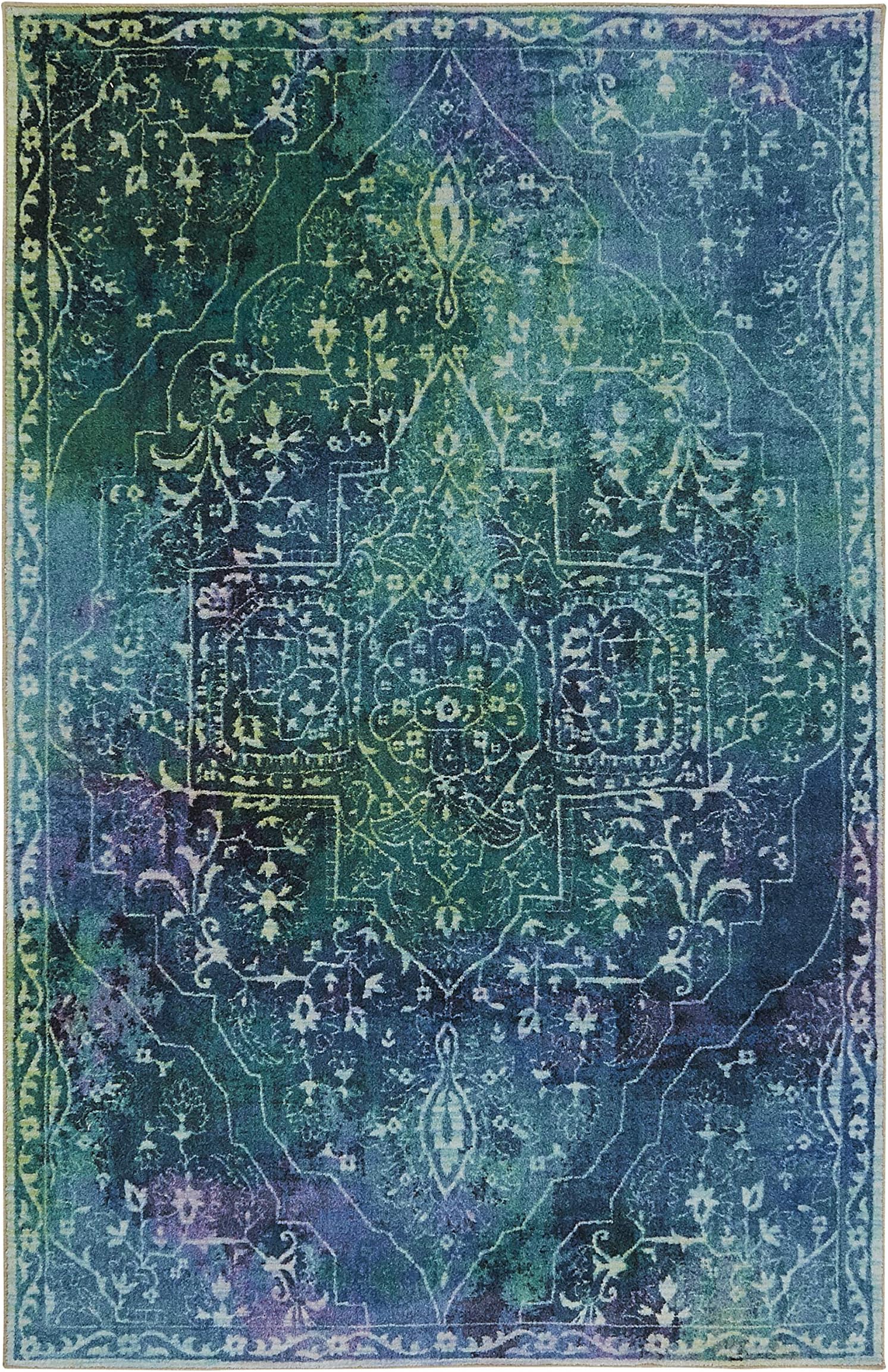Mohawk Home Rowland Teal 5' x 8' Area Rug