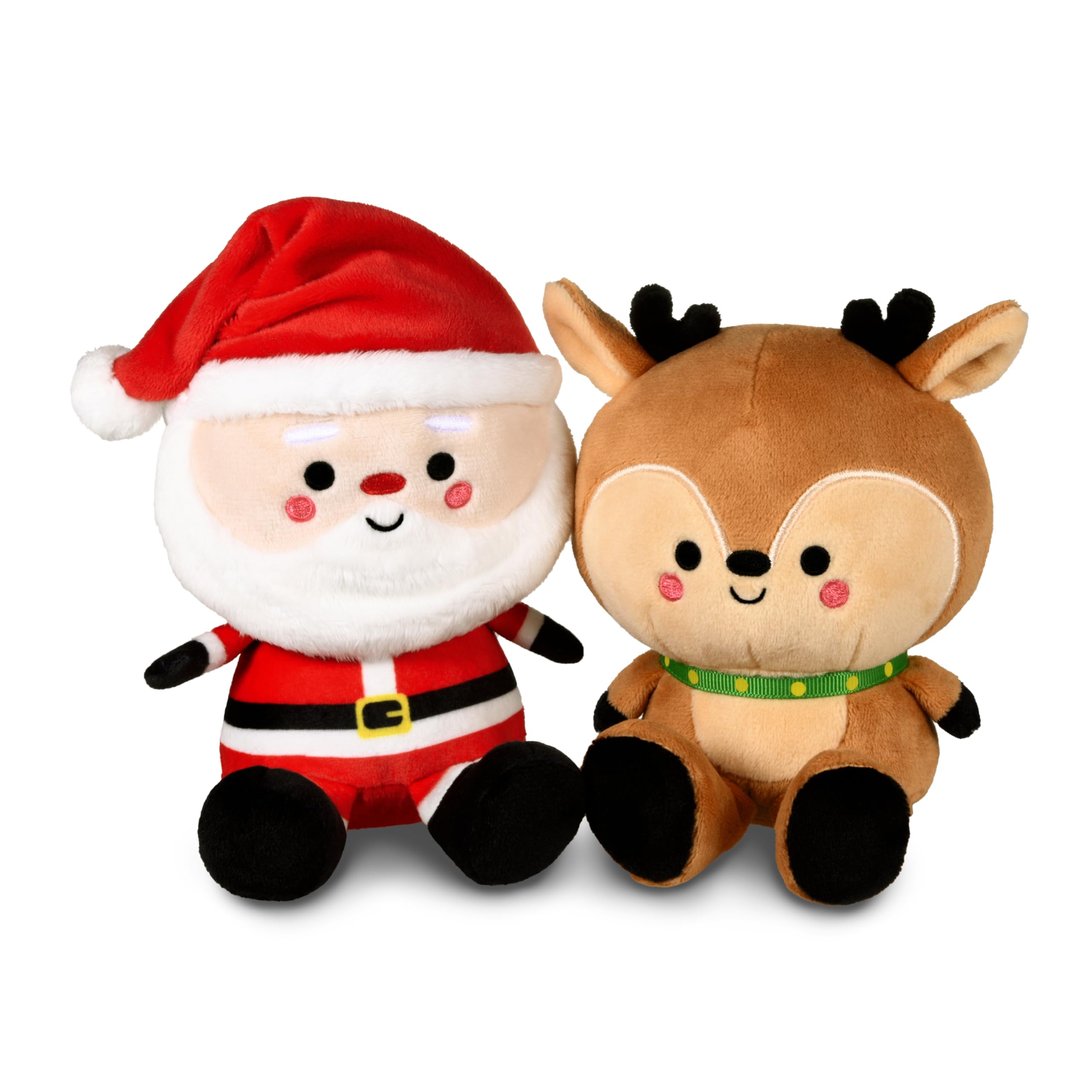 Hallmark Better Together, Santa and Reindeer Pair, Gift, Soft Toy, Teddy, Set of 2, Gift Set, Christmas, Best Friend