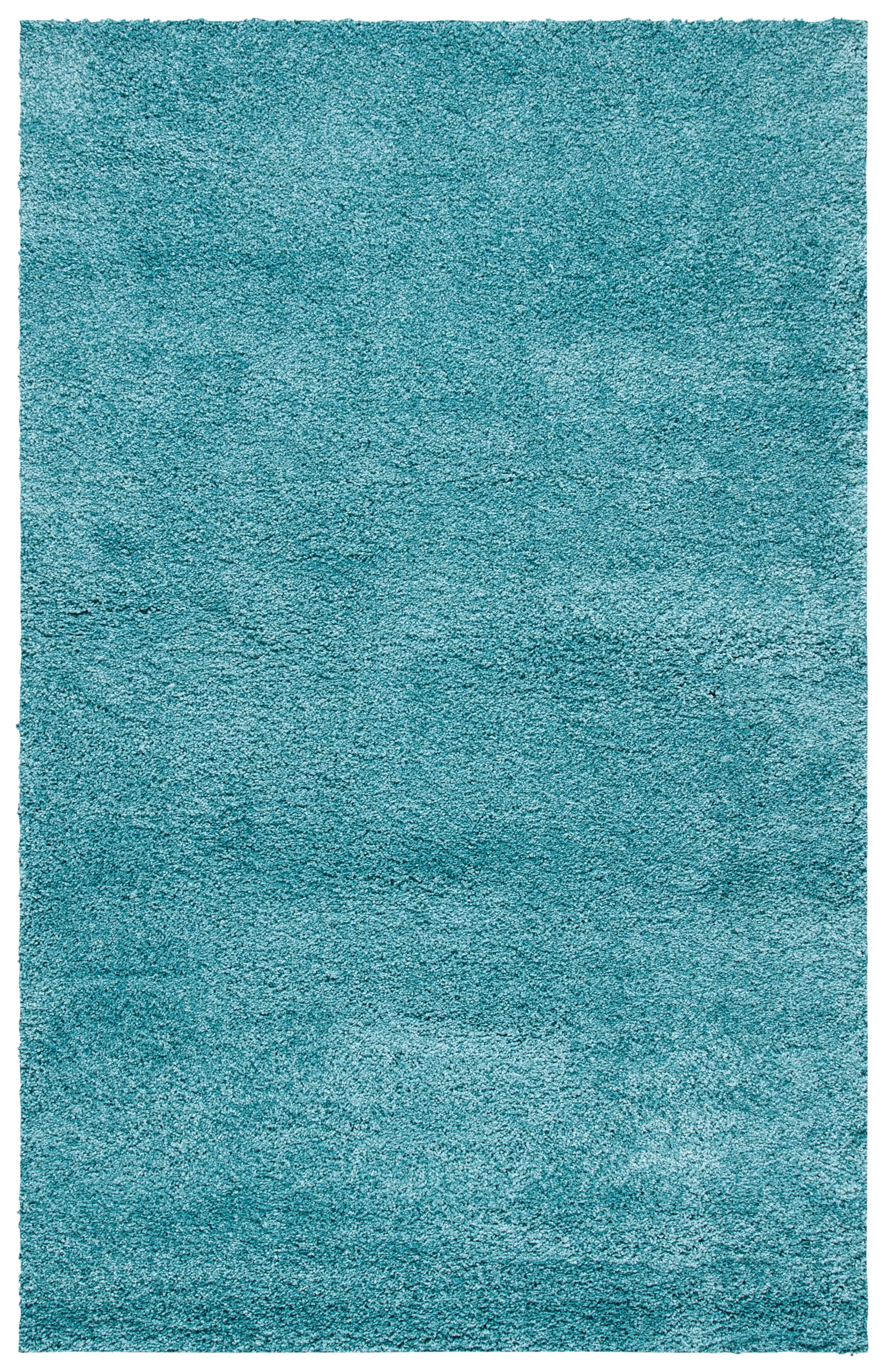 Safavieh Shaggy Rug for Living Room Dining Room Bedroom Milan Shag Collection High Pile Aqua Blue 24 x 36 Inch