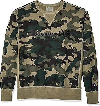 Champion men's vintage dye fleece crew Clearance
