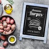 HBCY Creations Magnetic Chalkboard 12x17" Rustic Wood Frame view 9