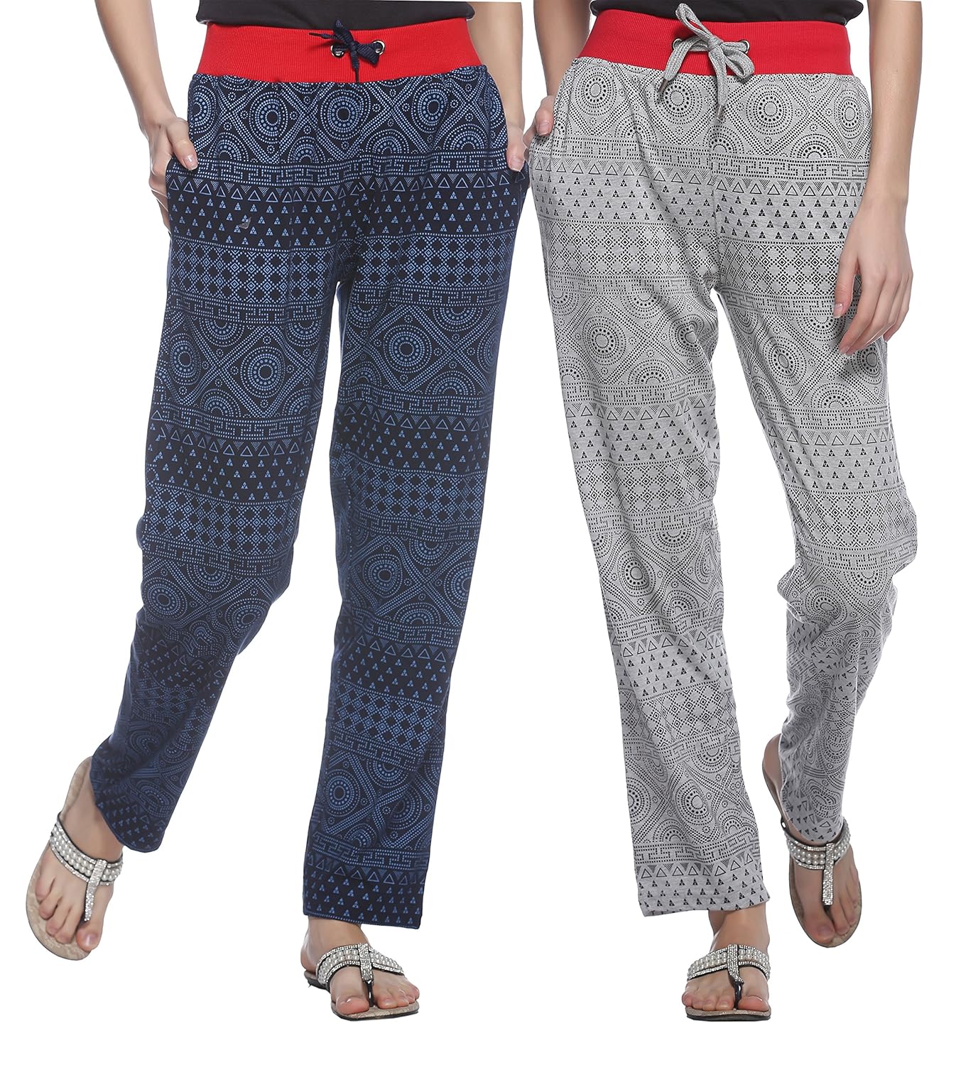 shaun women's cotton track pants (pack of 2)