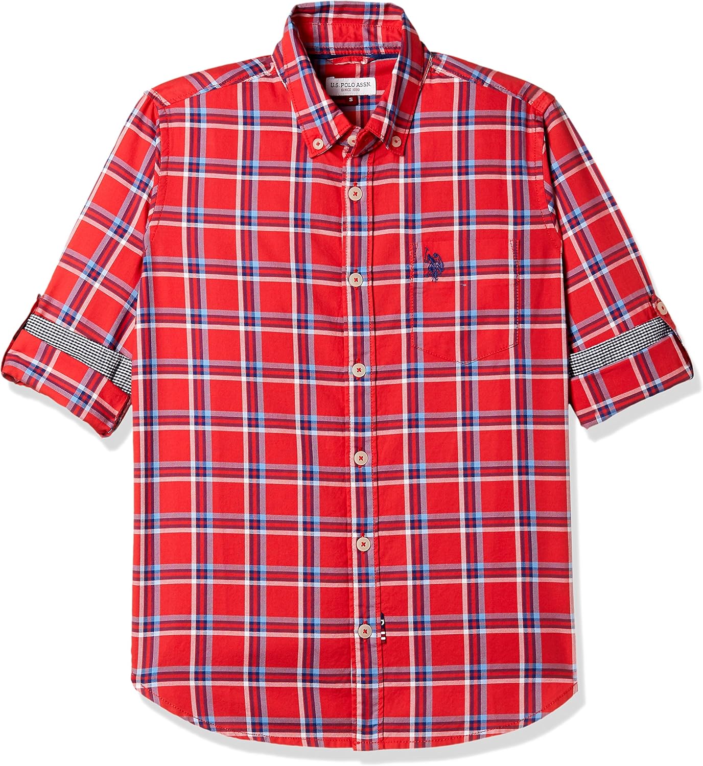 Buy US Polo Association Checkered Regular Fit Shirt at Amazon.in
