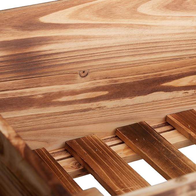 Relaxdays Huerto Urbano de Madera, con Estante, Macetero ...