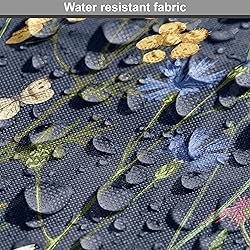 Lunarable Paint Fabric by The Yard, Botanical