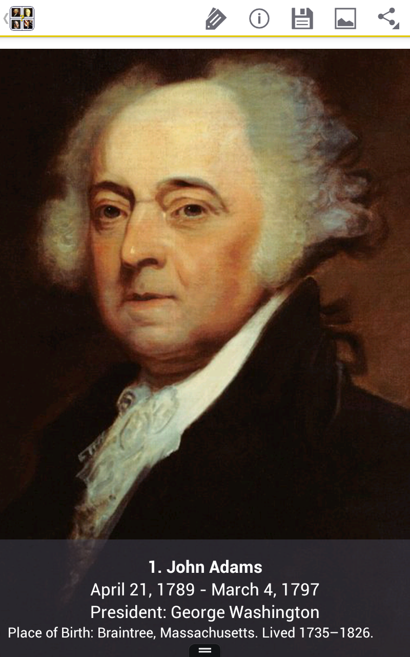 U.S. Vice Presidents Appstore for Android