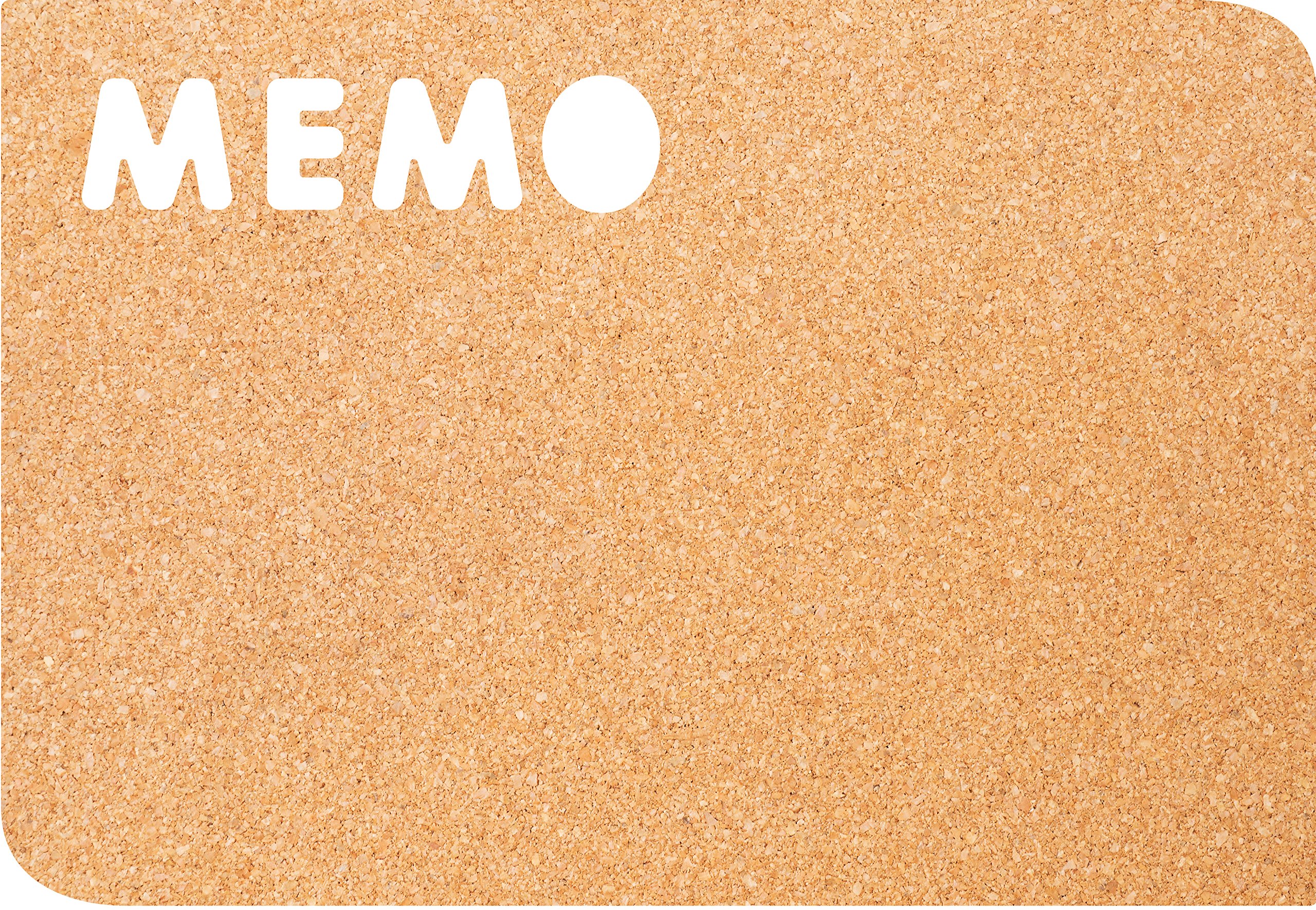 Securit Silhouette Memo Cork Board with 6 Pins, Wall Mountable, 30x45cm (CB-MEMO)