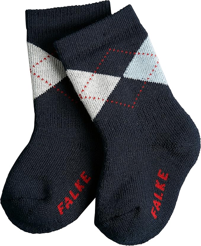 FALKE Baby Argyle Socks - 85% Cotton, Multiple Colours, Sizes 1-18