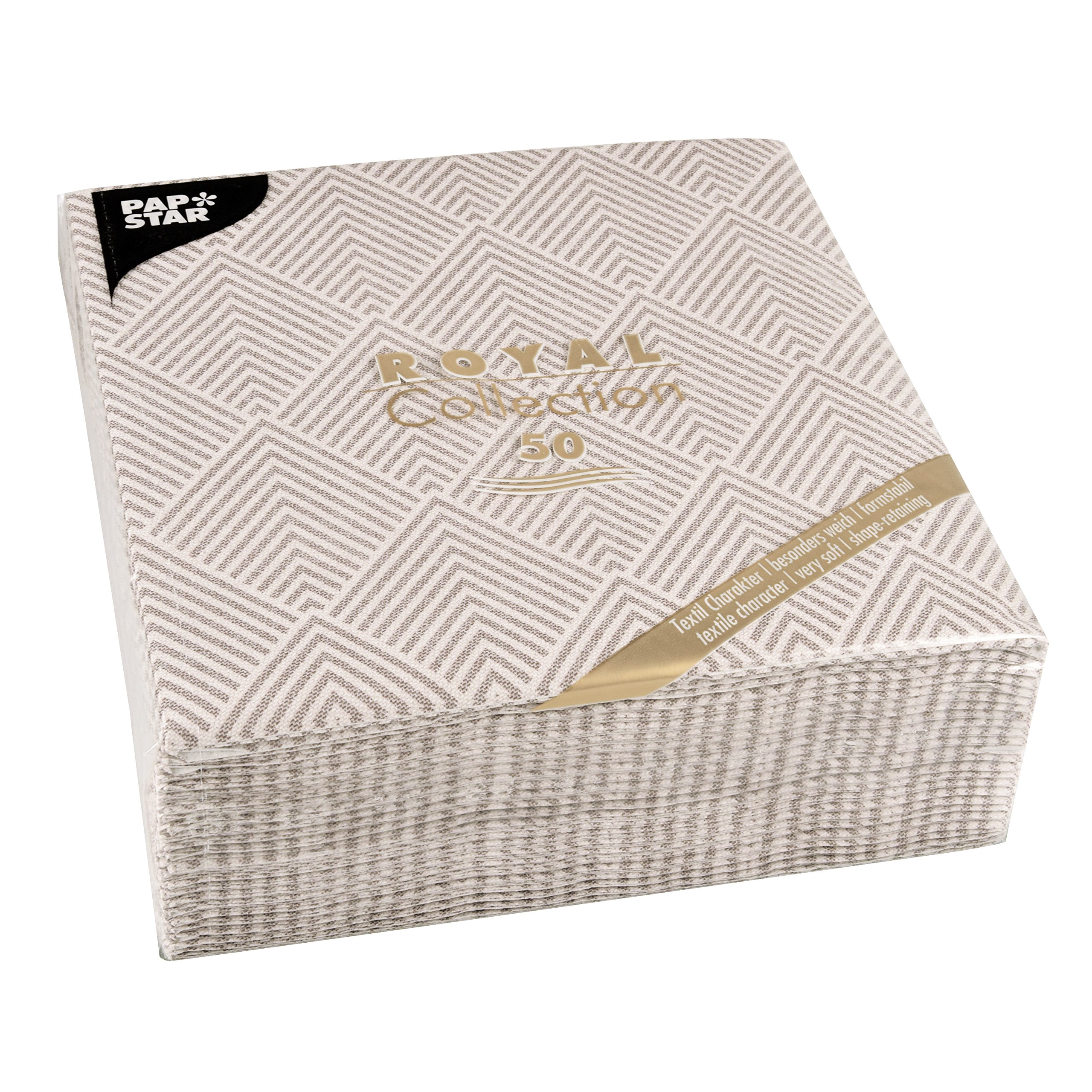 Papstar Napkins Tissue Basket 7.8 x 20 x 20 cm brown