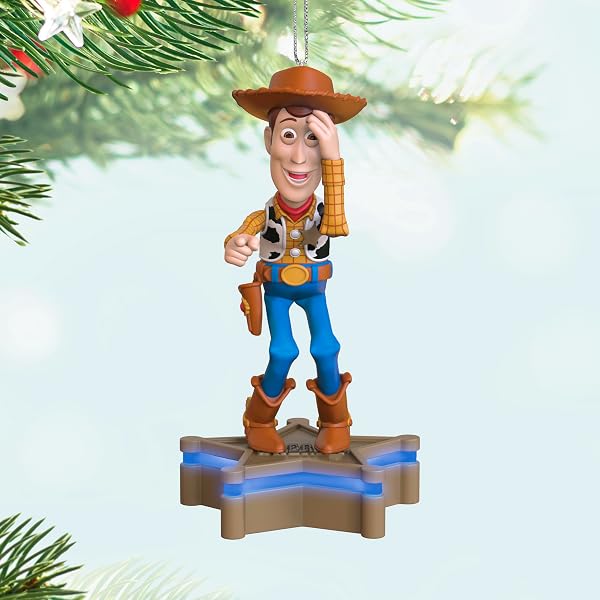 HALLMARK KEEPSAKE CHRISTMAS ORNAMENT 2025, DISNEY/PIXAR TOY STORY COLLECTION SHERIFF WOODY WITH LIGHT AND SOUND, GIFTS FOR DISNEY FANS