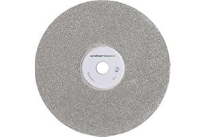 ChilternCasa 6 Inch Diamond Grinding Disc, Coated Flat Lap Disk Abrasive Wheel 1/2 Inch Arbor Hole Coarse Grit 60 for Polishing Lapping Granite Marble Gemstone, Rock, Glass,Tile,Tungsten