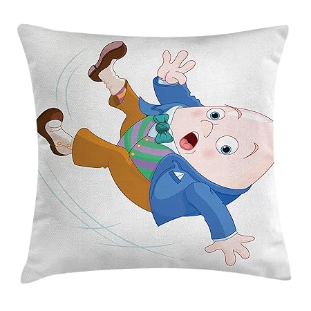 Alice In Wonderland Throw Pillow Cushion Cover By Ambesonne