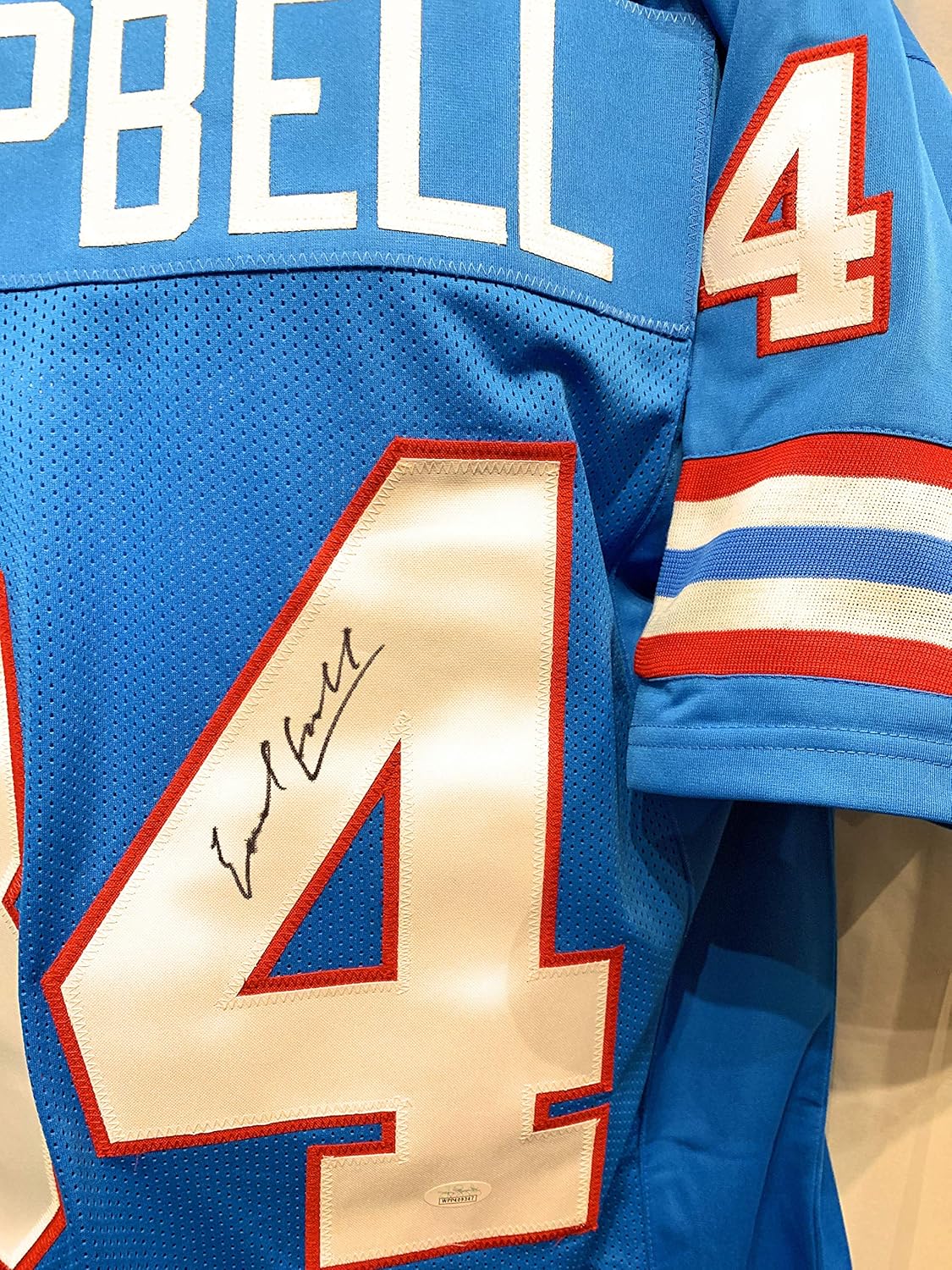 earl campbell jersey signed