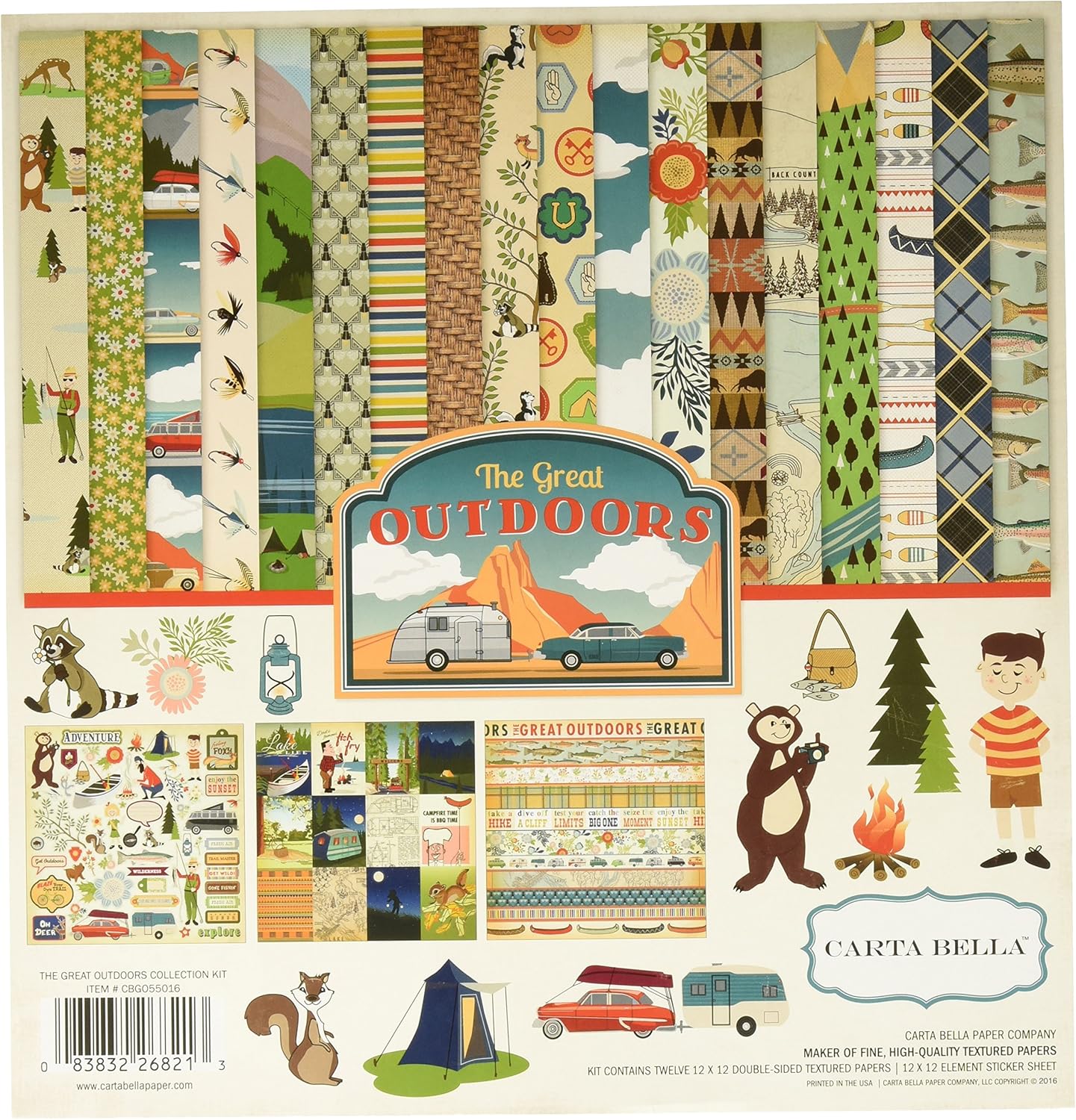 Carta Bella Paper Company The Outdoors Collection Kit: Paintings