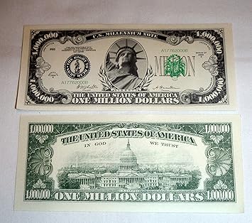 Buy Traditional One Million Dollar Bill Single Multi Color Online At Low Prices In India Amazon In