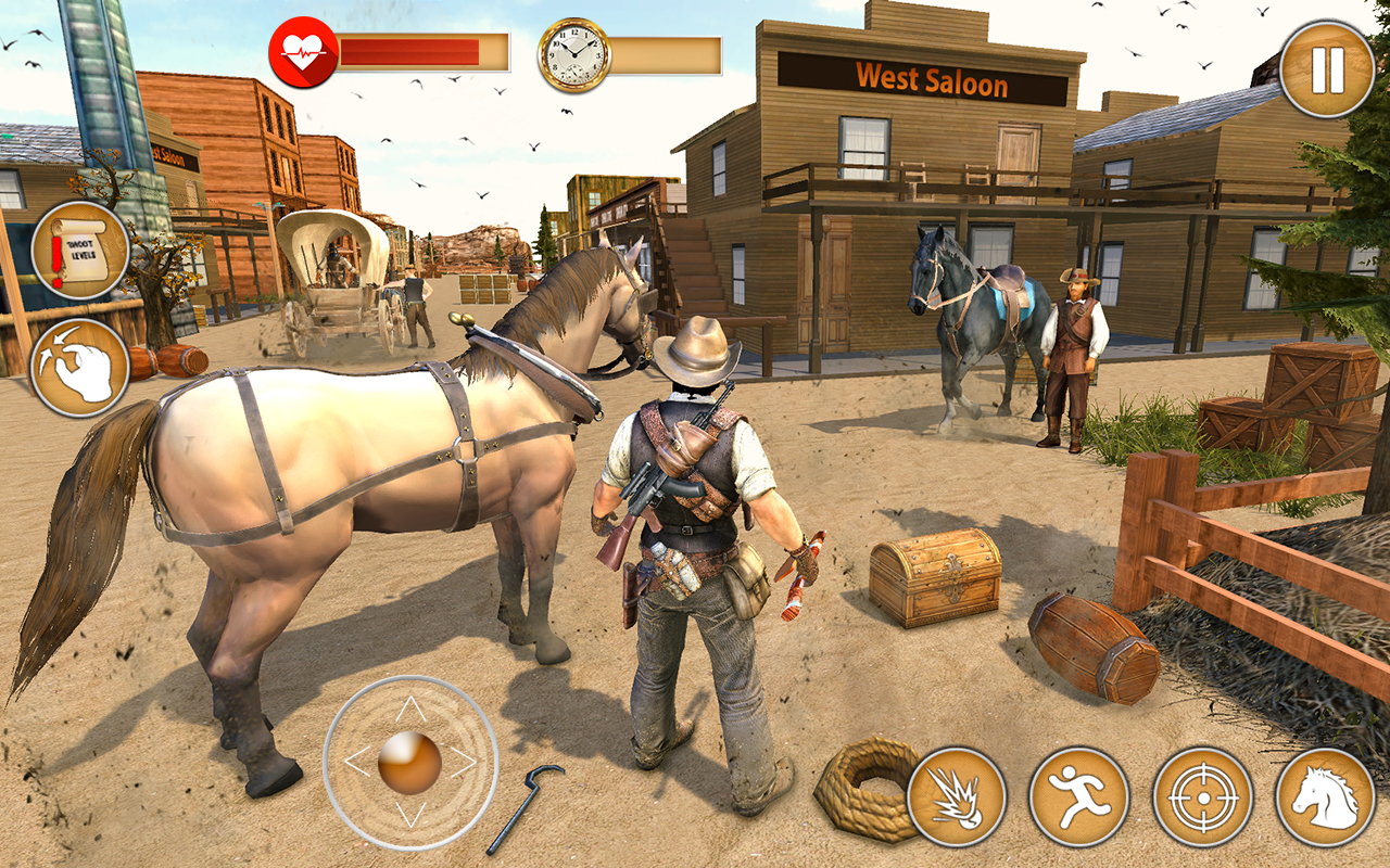 Western Cowboy Gun Shooting Fighter Open World