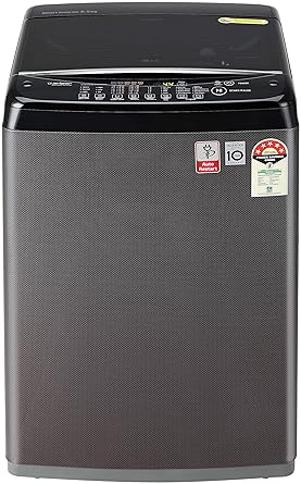 LG 6.5 Kg 5 Star Smart Inverter Fully-Automatic Top Loading Washing Machin5e (T65SJBK1Z, Black Knight Pattern, Jet Spray+)
