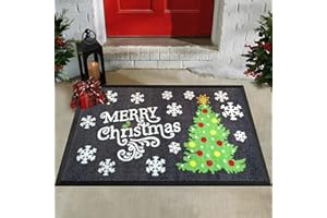 ubdyo Christmas 30’' x 18'' Outdoor Door Mat - Non-Slip & Sturdy - Made of Premium Materials - Easy to Clean - PVC Backing Makes It Slip-Resistant - Durable Pet Friendly and Stylish - Sweet Home Gift