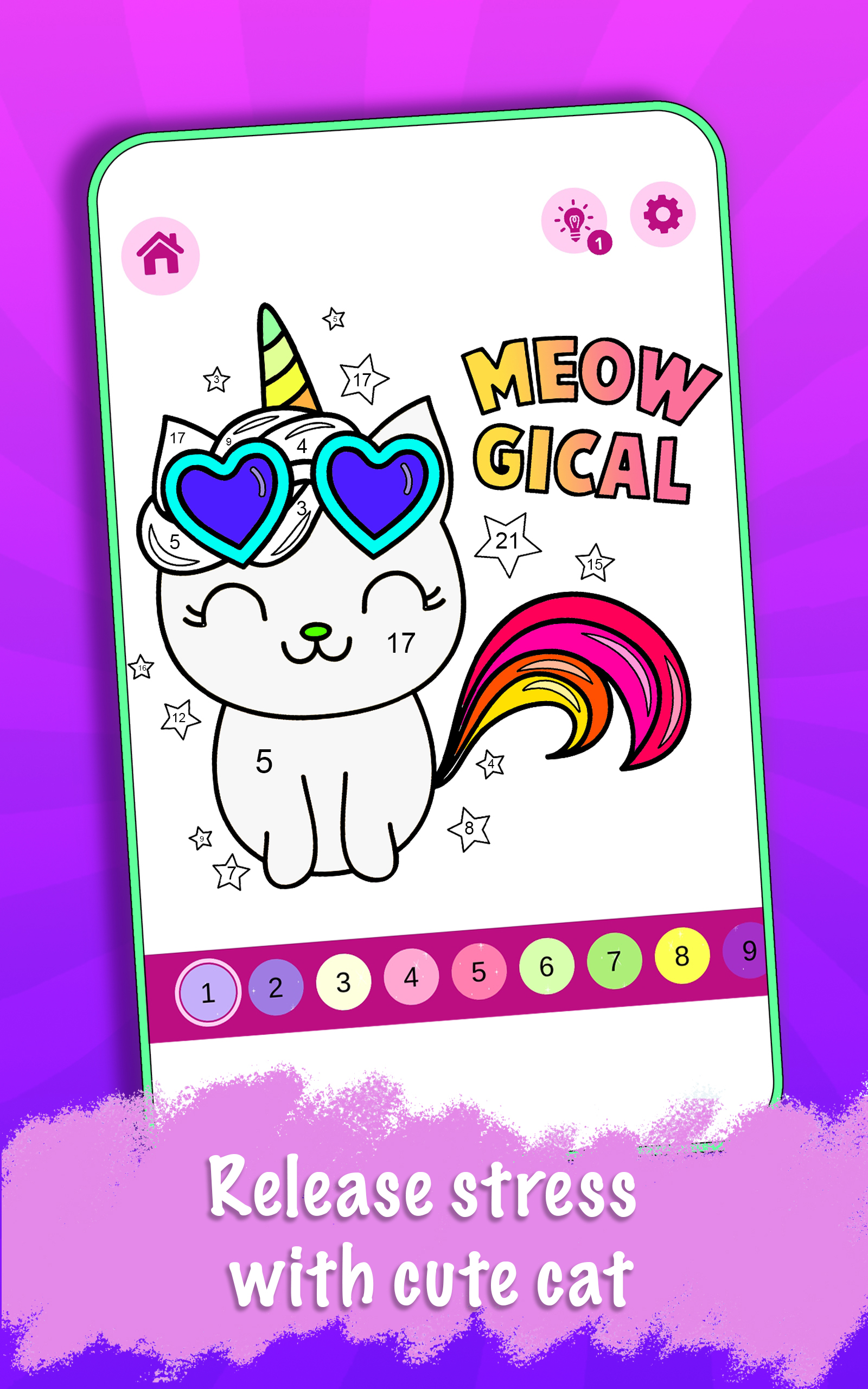 Caticorn Coloring Book By for Android