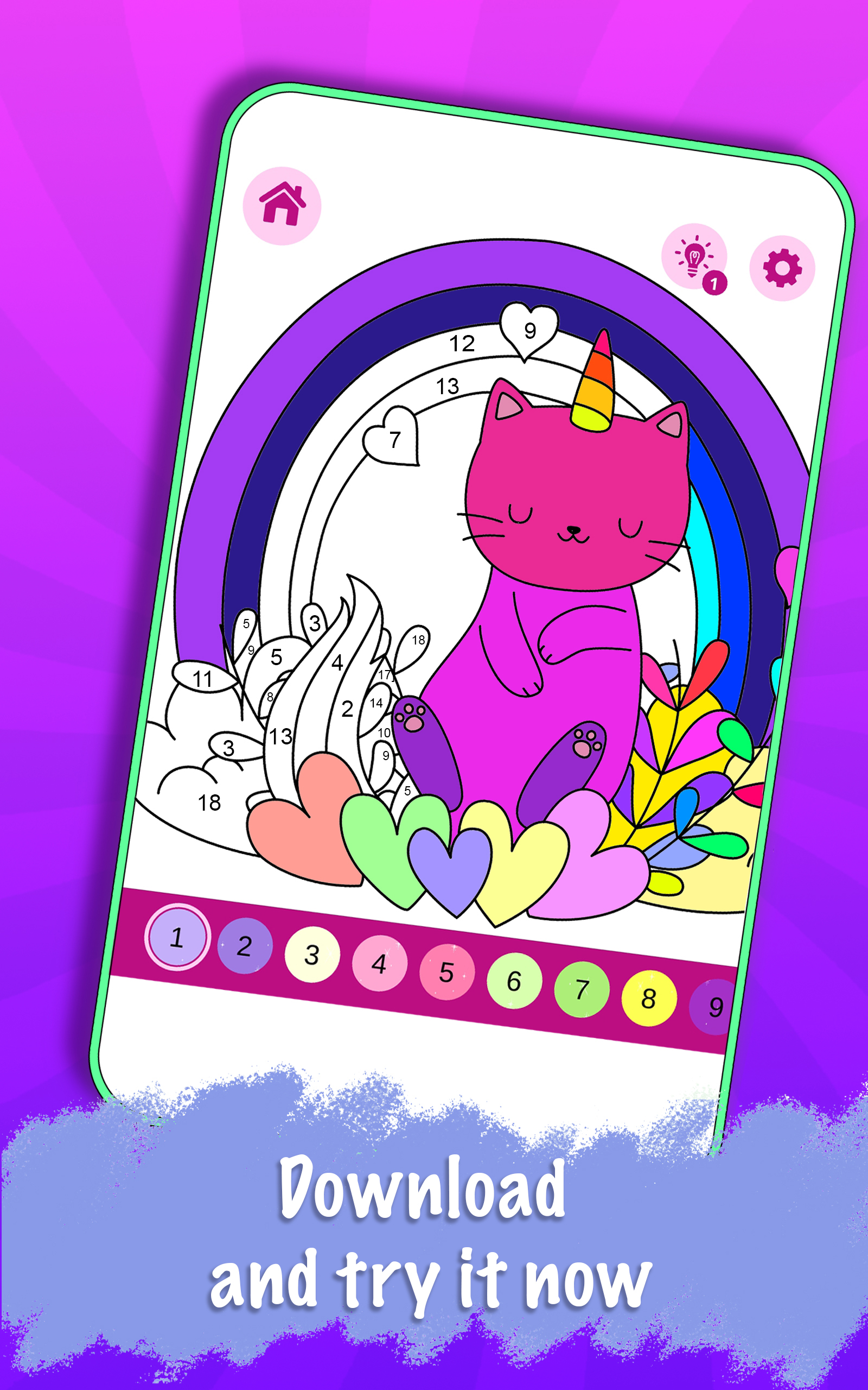 Caticorn Coloring Book By for Android