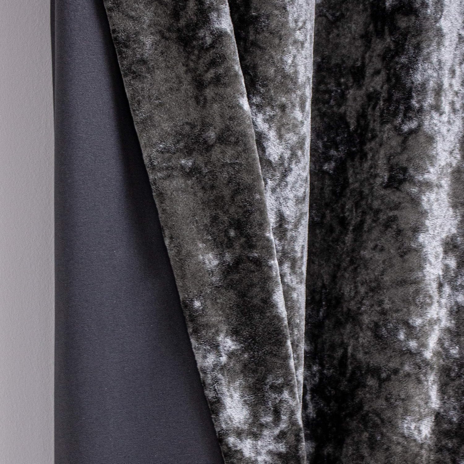 Riva Paoletti Verona Ringtop Eyelet Curtains (Pair), 168cm x 183cm, Pewter Grey, W 66" x L 28.3" (1 Panels) - Image 5
