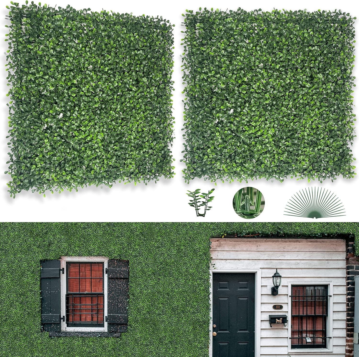 Plaques & Wall Art - Bybeton Artificial Green Wall Panel,20