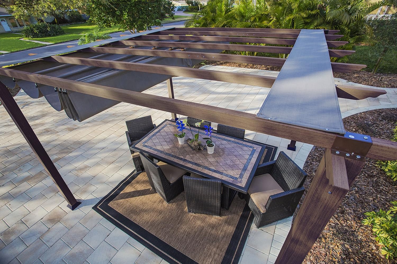 paragon-outdoor pr11wd2 C Backyard estructura suave Top con Chile ...