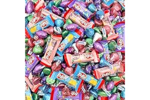 LAETAFOOD Easter Chocolate Candy Variety Pack - KITKAT Bars, HERSHEY'S KISSES and Eggs (2 Pound Bag - Approx. 160 Count)