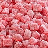 Sour Fruit Jelly Candy, Strawberry Flavored, Dye Free Candy, 12 Oz Jar | Naturally Flavored Vegan Gummies, Made with Real Fruit Purees