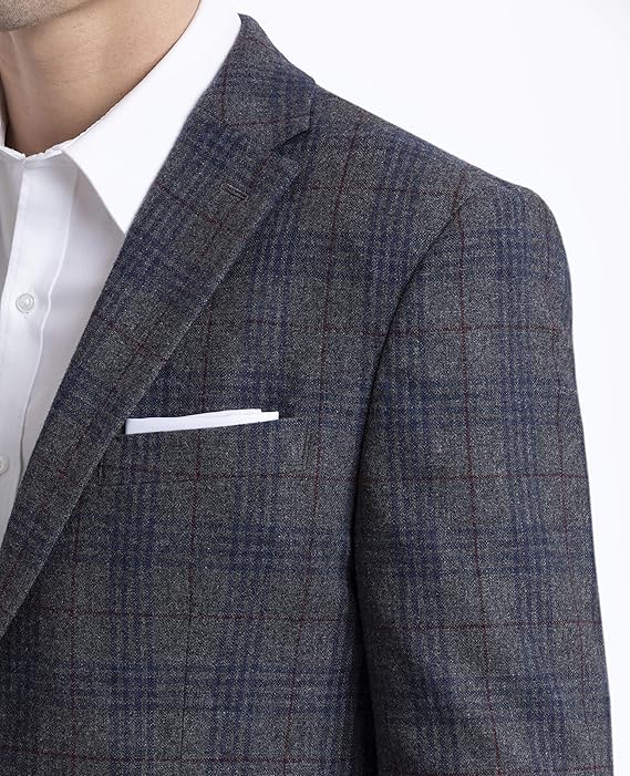 Tommy Hilfiger 汤米希尔费格 羊毛呢 男式格纹休闲西服 3.8折.99 海淘转运到手约￥467