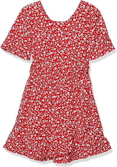 Amazon トミーヒルフィガー Tommy Hilfiger Kids フローラルプリントワンピース Kg 100 ブルーキッズ チルドレン ワンピース ワンピ ボーダー フリル 子供服 子ども服 ワンピース チュニック 通販