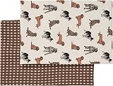 Penguin Home Set of 2 Recycled Cotton Tea Towels Grey Mustard 50x70 cm view 6