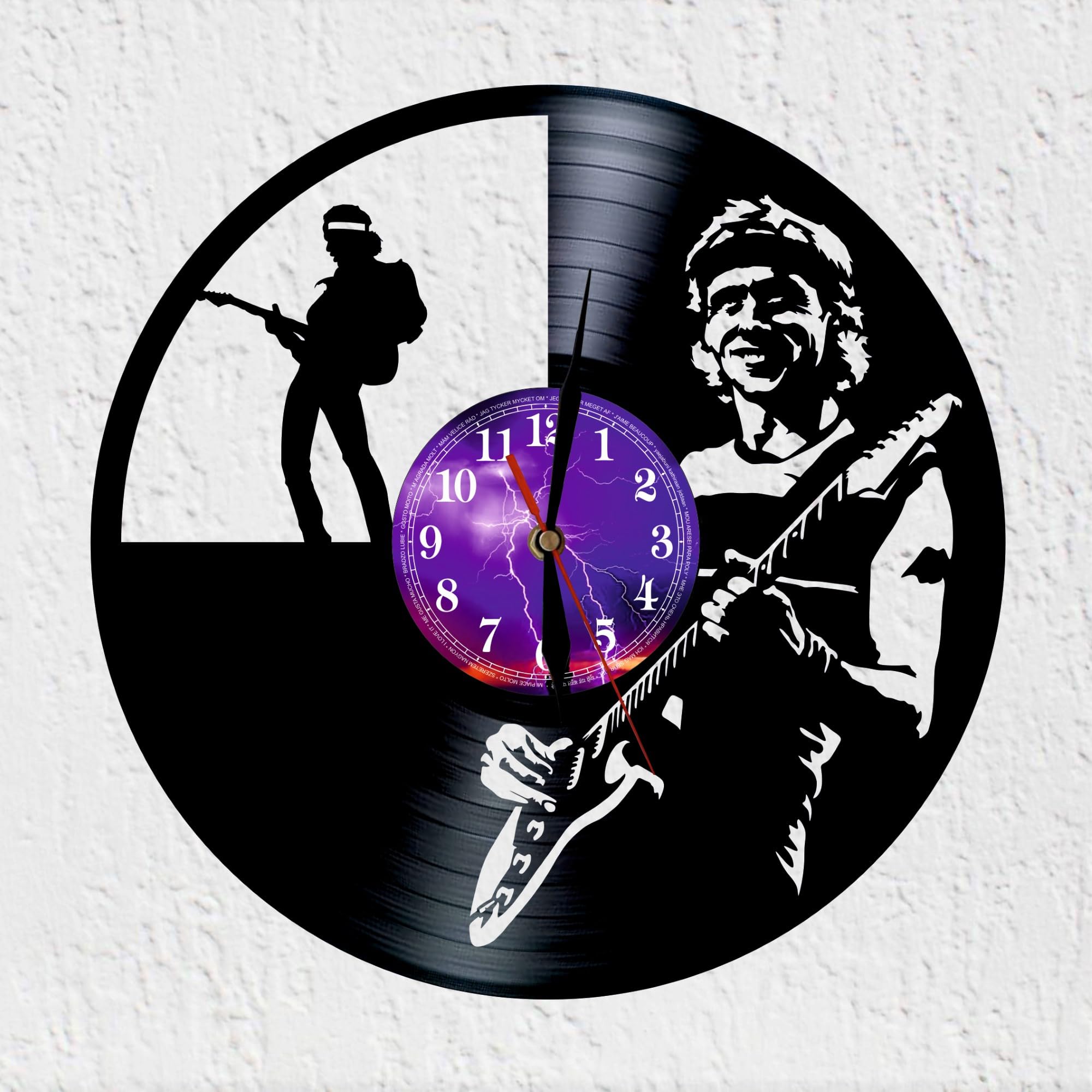 VINY WOODY Mark Guitarist Composer Singer Vinyl Record Clock Music Rock Blues Rock Celtic Rock