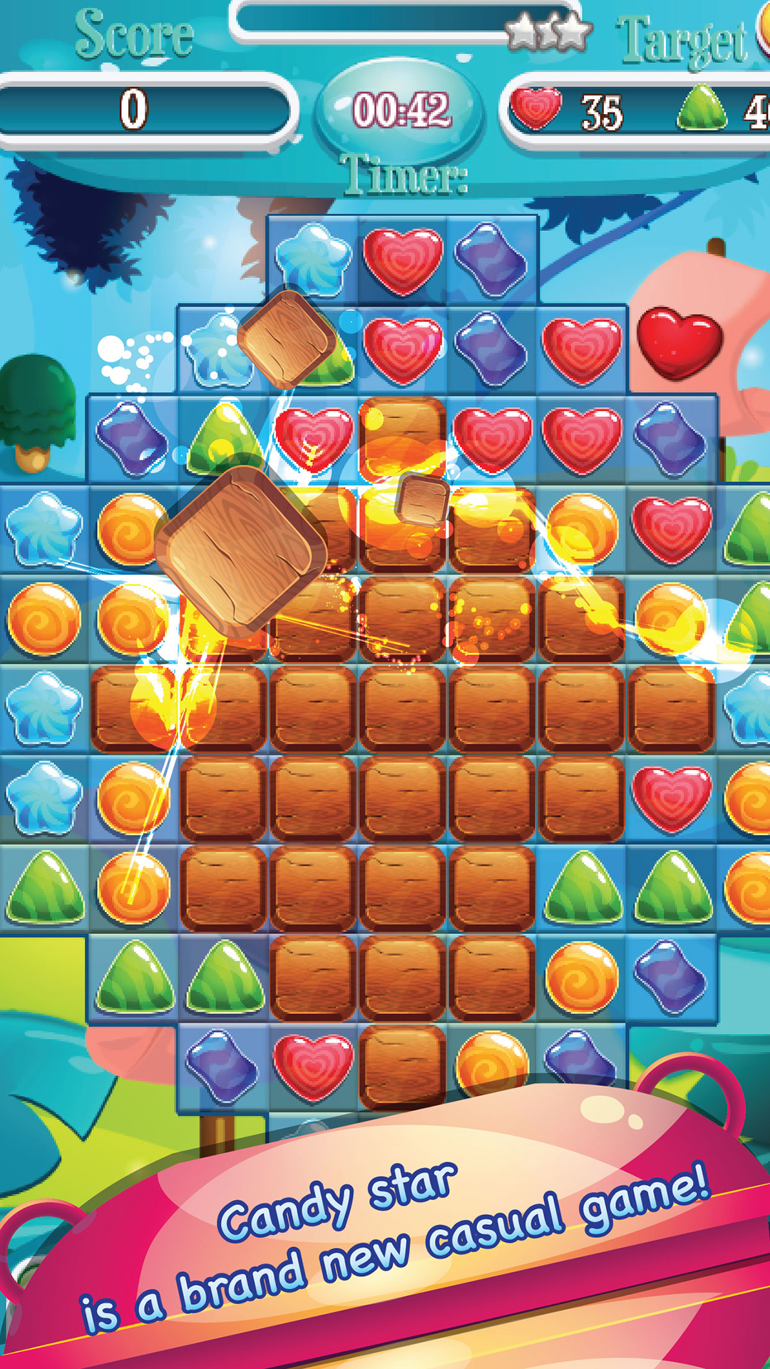 Monster Cookies Splash Fun Candy Puzzle Game For Jewel