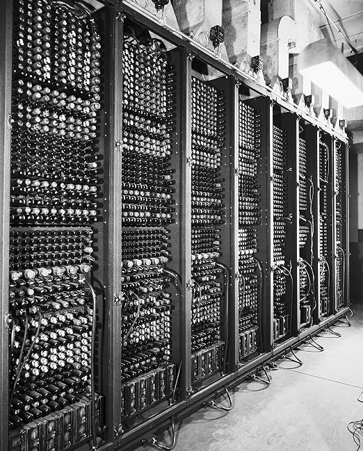 Amazon Com Eniac Computer Vacuum Tubes 18 X 15 B W Photo Art