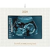 Hallmark Keepsake Christmas Ornament 2024, So Very Loved Sonogram Photo Frame, Porcelain, Baby's 1st Christmas