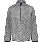 NAUTICA Boys' Full Zip Fleece Jacket, Kangaroo Pockets, Made With Lightweight Fleece