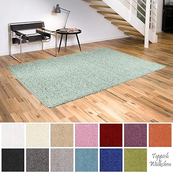 Amazon De Teppich Wolkchen Shaggy Teppich Flauschige Hochflor