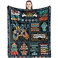 Gamer Gifts for Boys/Men/Girls/Women, Best Gaming Gifts for Video Game Lover, Game Room Decor for Gamers, Birthday Gameboy Blanket for Teens/Kids Soft Throw 50" x 60"