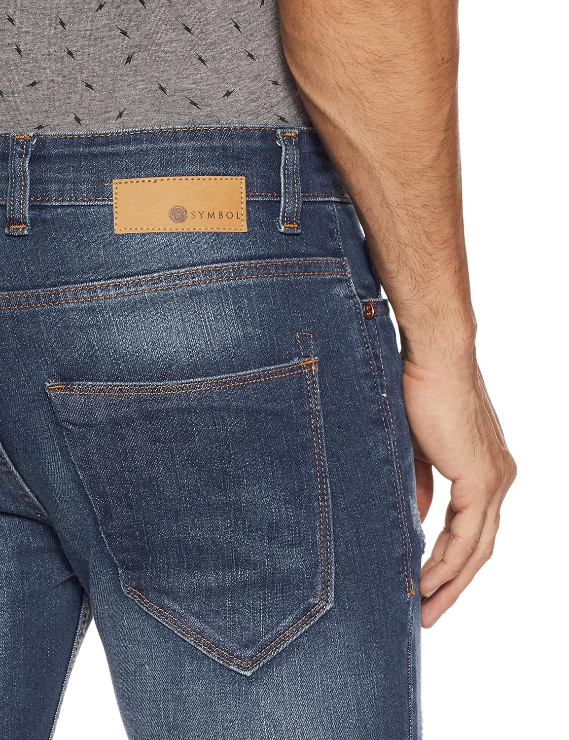 symbol amazon brand men's slim fit jeans