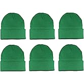 Gelante Unisex Knitted Winter Beanie Hat 6 Pcs