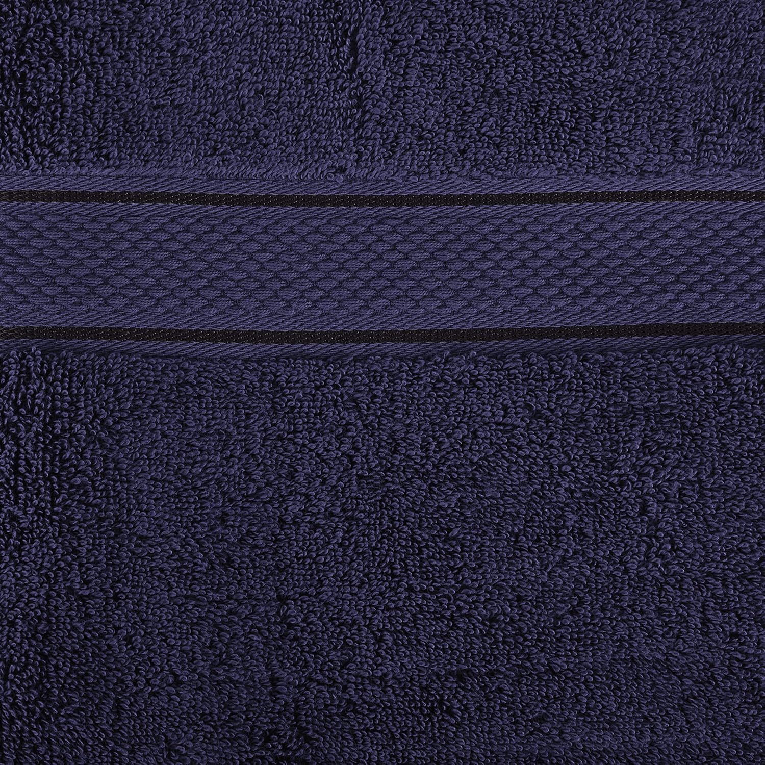 Pinzon 6 Piece Blended Egyptian Cotton Bath Towel Set - Navy: Home & Kitchen