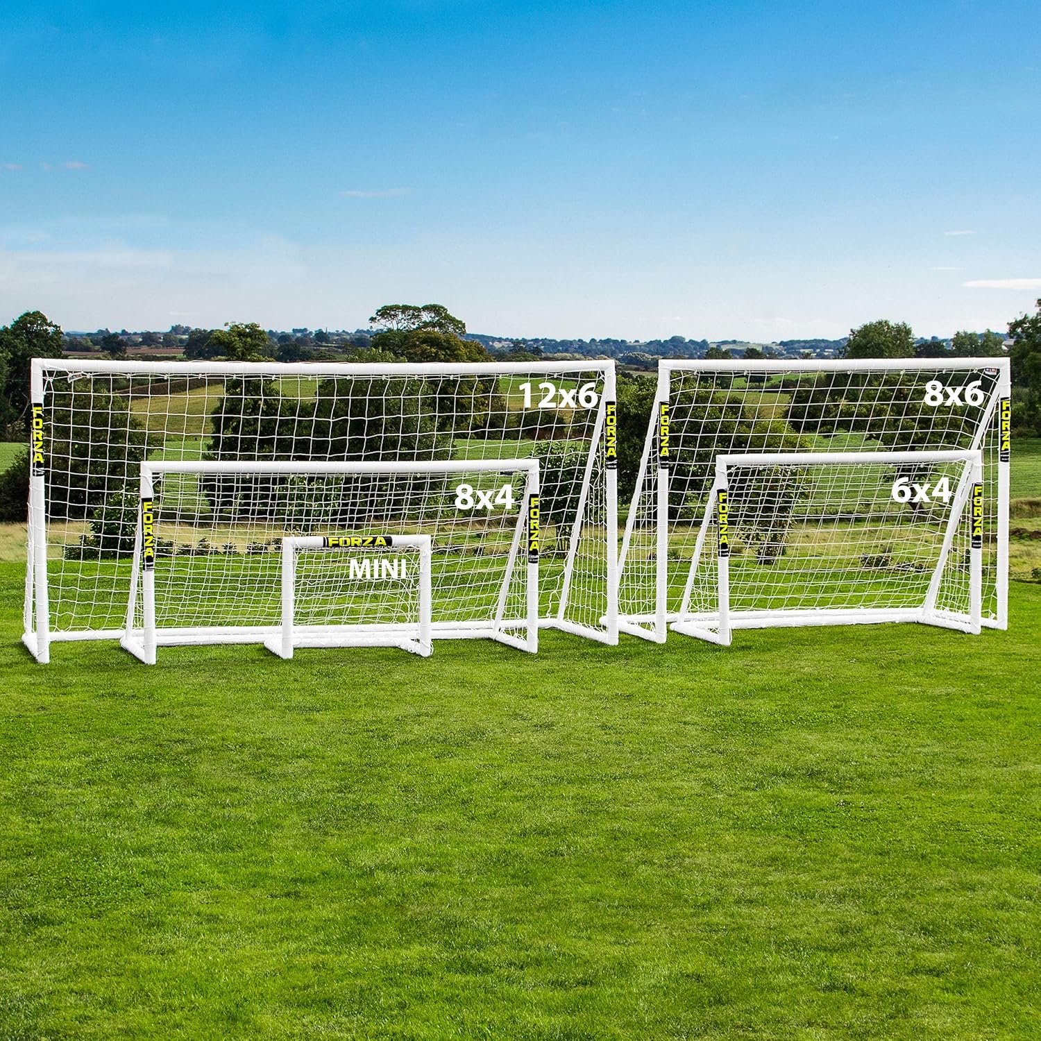 Amazon Com Forza 6ft X 4ft Soccer Goal Kids Pvc Backyard