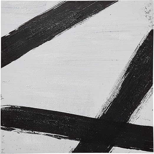 Amazon Com Rivet Mid Century Modern Black Line Print Wall Art