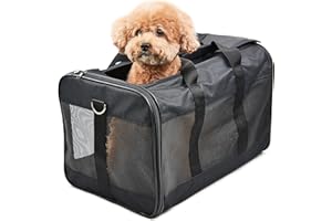 HITSLAM HITCH ScratchMe Pet Travel Carrier Soft Sided Portable Bag for Cats, Small Dogs, Kittens or Puppies, Collapsible, Durable, Airline Approved, Carry Your Pet with You Safely and Comfortably (L)